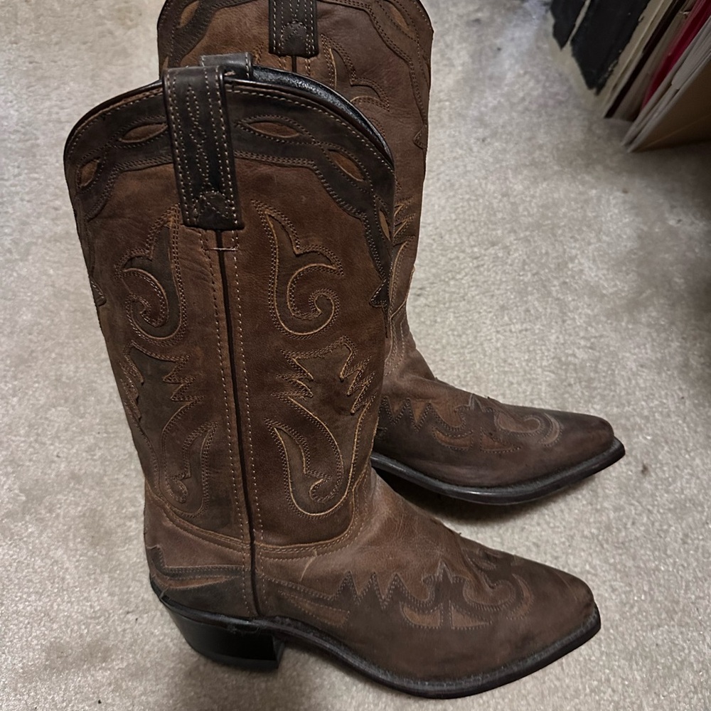 Abilene Boot Co. Brown Heeled Boots